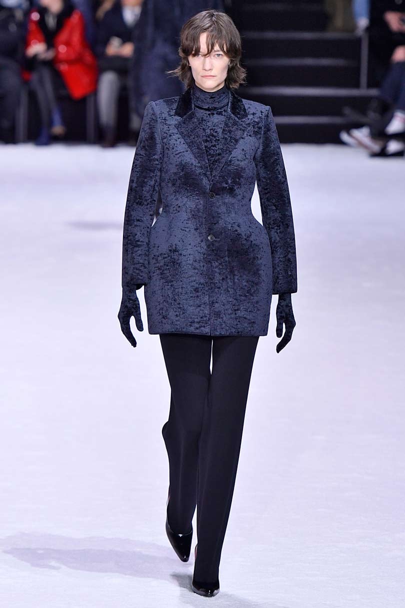 Balenciaga looks to Angela Merkel for inspiration at Paris Fashion Week Balenciaga looks to Angela Merkel for inspiration at Paris Fashion Week
