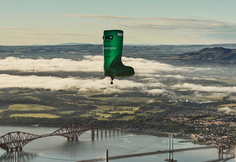 In Pictures: Hunter launches first flying welly In Pictures: Hunter launches first flying welly