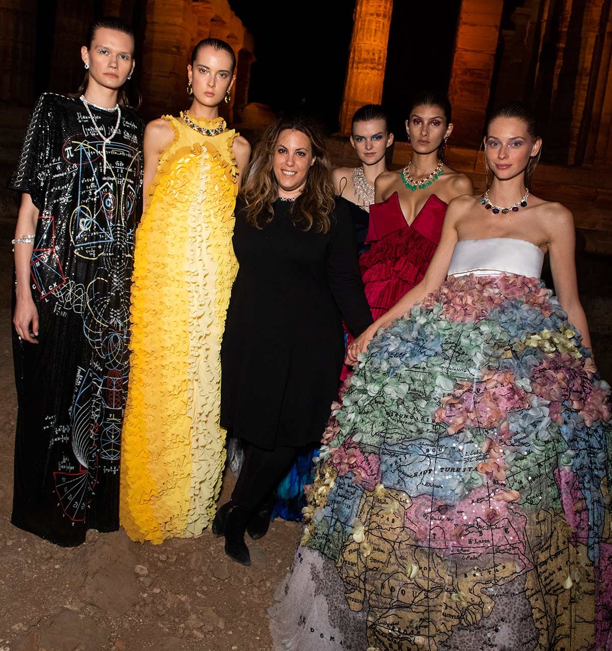 Mary Katrantzou SS20 show at Greece's Temple of Poseidon Mary Katrantzou SS20 show at Greece's Temple of Poseidon