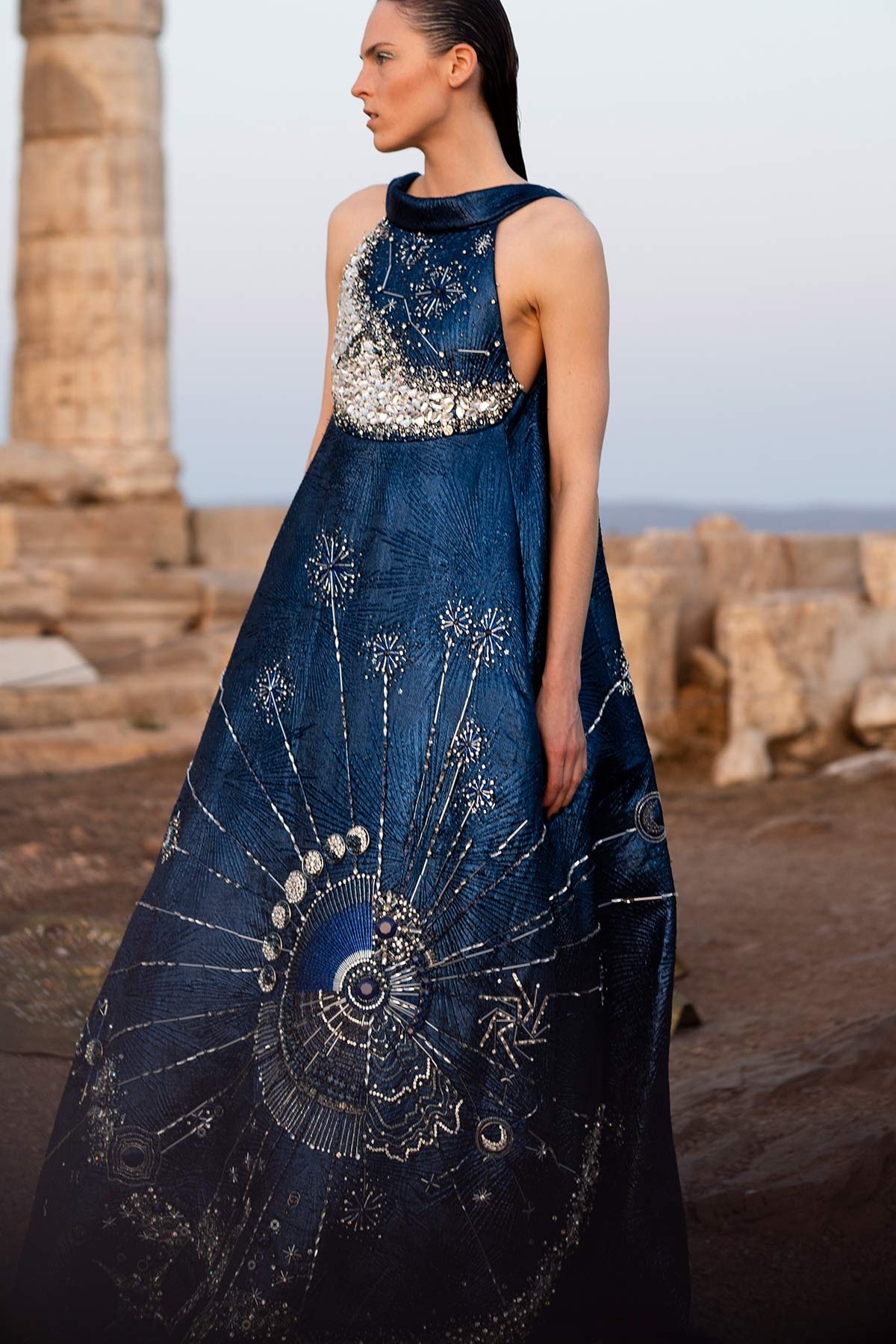 Mary Katrantzou SS20 show at Greece's Temple of Poseidon Mary Katrantzou SS20 show at Greece's Temple of Poseidon