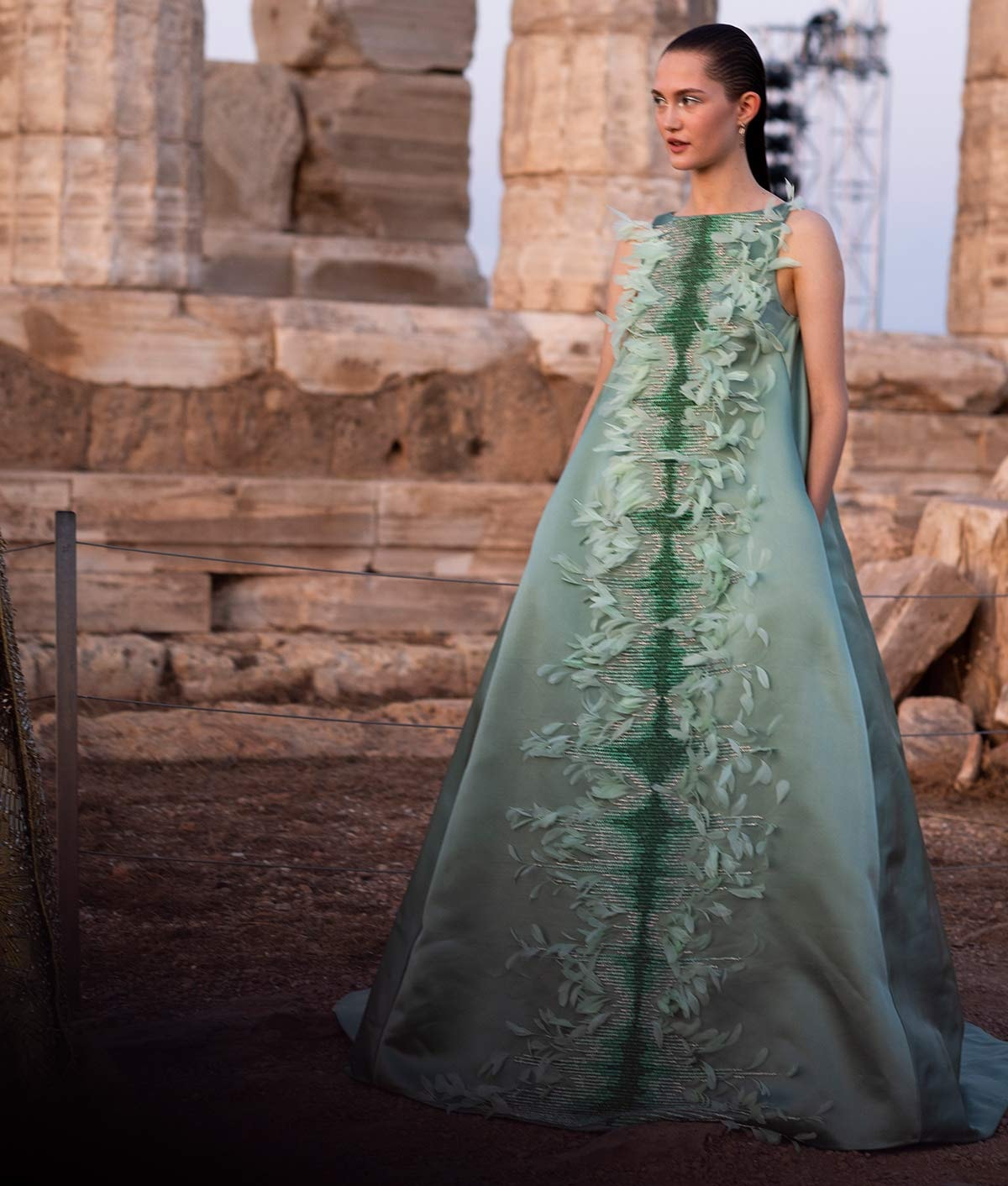 Mary Katrantzou SS20 show at Greece's Temple of Poseidon Mary Katrantzou SS20 show at Greece's Temple of Poseidon