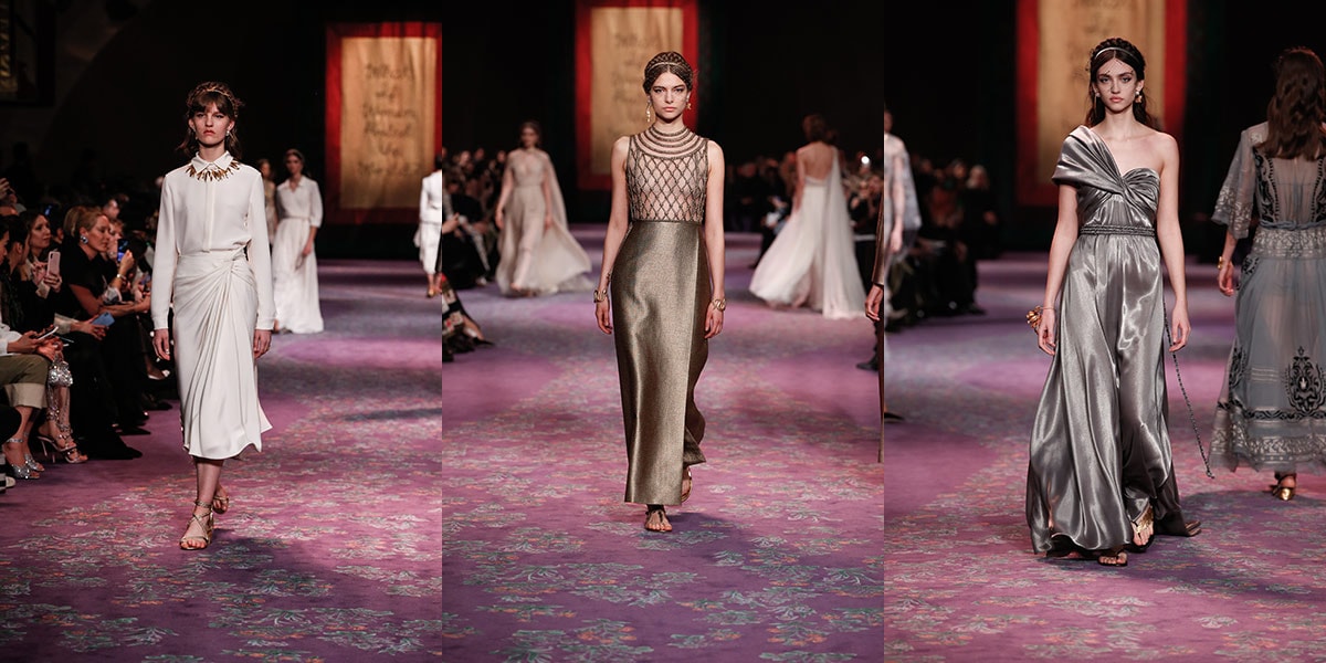 Dior channels its inner greek goddess in feminist driven couture show Dior channels its inner greek goddess in feminist driven couture show