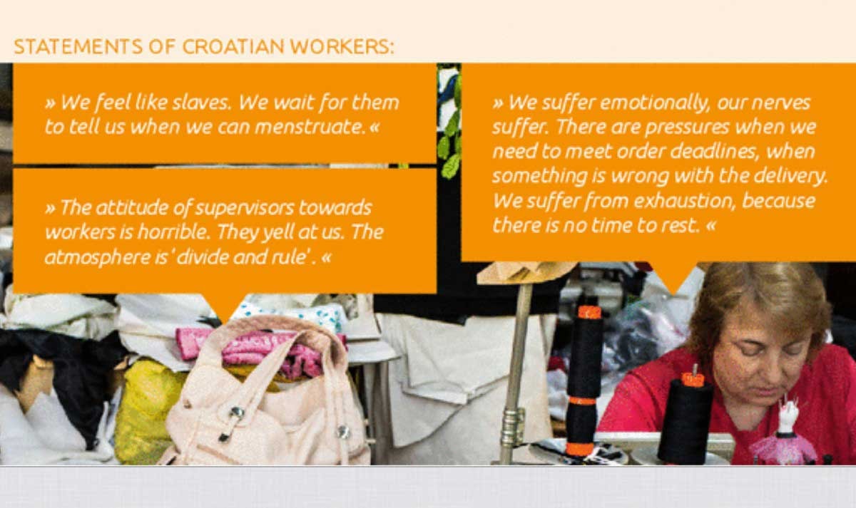 Study: "Exploitation Made in Europe": human rights violations plague apparel production Study: "Exploitation Made in Europe": human rights violations plague apparel production