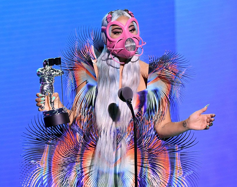 Lady Gaga wears Iris van Herpen as one of nine outfits during the VMAs Lady Gaga wears Iris van Herpen as one of nine outfits during the VMAs